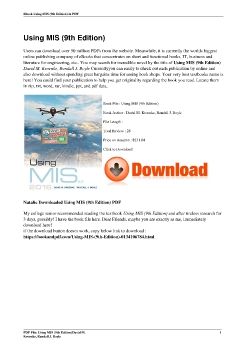 Using MIS (9th Edition)David M. Kroenke, Randall J. Boyle