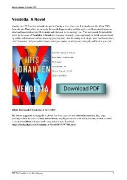 Vendetta: A NovelIris Johansen