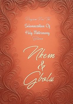 Gbolu Wedding Prog
